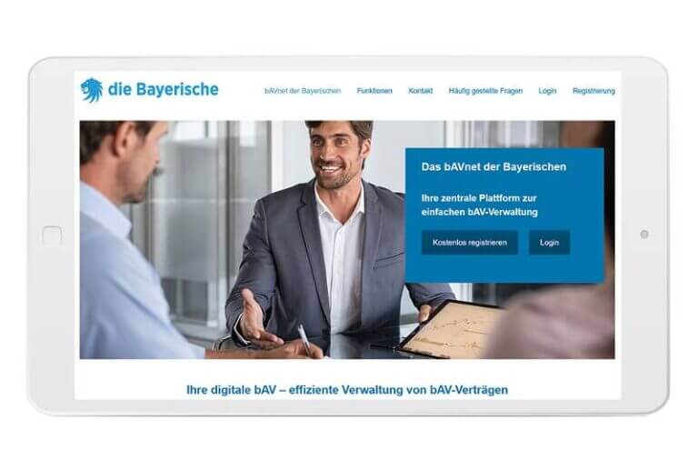 Die Bayerische offers workplace pension on a fully digital basis with Xempus